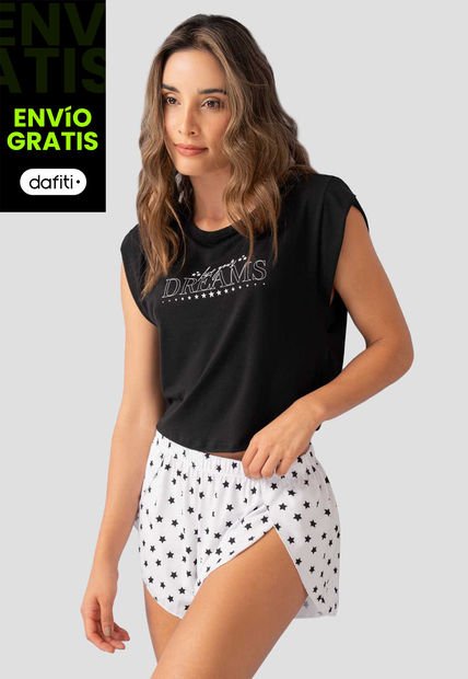 Pijama Mujer Negro FI 101555