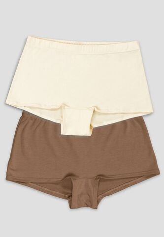 Bóxer Paq X2 Mujer Bicolor Fi 107937 Formas Intimas