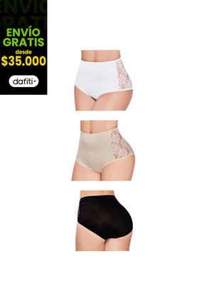 Panty Set X3 Mujer Multicolor FI 47009