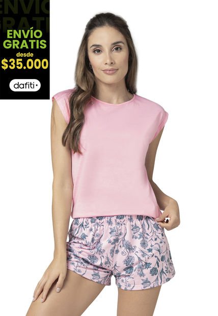 Pijama Mujer Rosa FI 31618