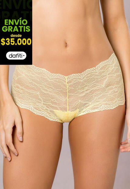 Cachetero Mujer Amarillo Pastel Fi 113788