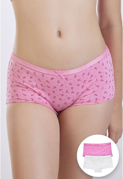Cachetero Paq X2 Infantil Femenino Rosado FI 92352