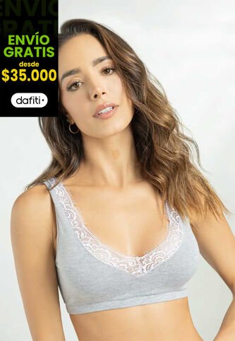 Top Mujer Gris Jaspe Fi 111696 Formas Intimas
