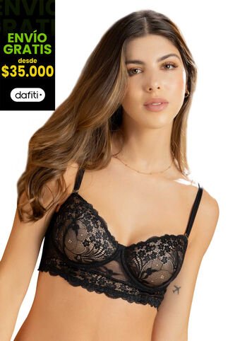 Bralette Mujer Negro FI 5413 Formas Intimas