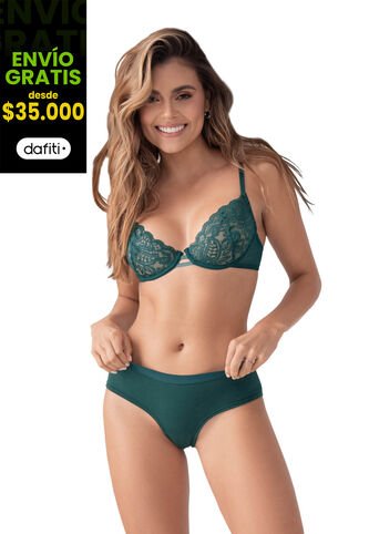 Bralette Verde Botella FI 90727 Formas Intimas