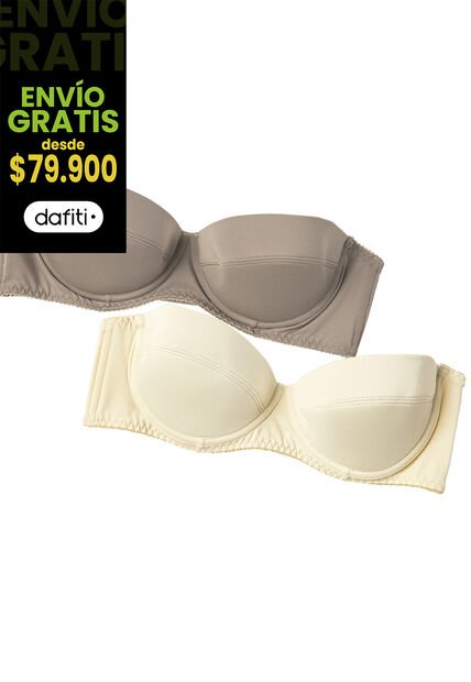 Brasier Paq X2 Mujer Multicolor FI 89857