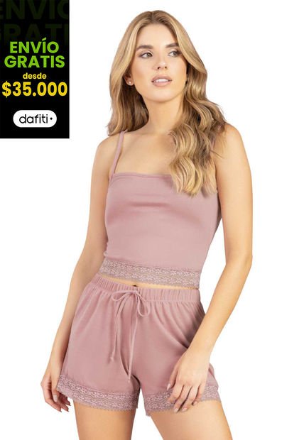 Pijama Mujer Rosa FI 102551
