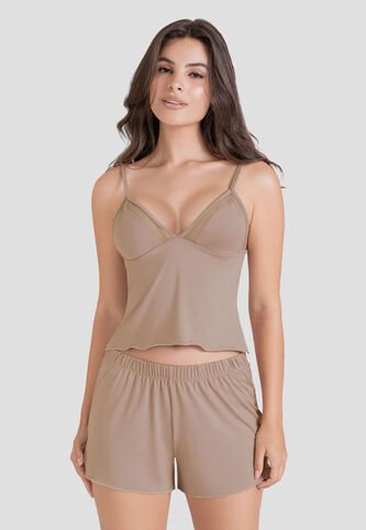 Pijama Mujer Gris Fi 104303 Formas Intimas