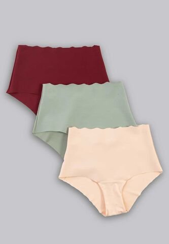 Cachetero Paq X3 Mujer Multicolor FI 5534 Formas Intimas