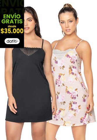 Batola Paq X2 Mujer Multicolor FI 7330 Formas Intimas