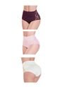 Panty Para Mujer Vino/Rosado/Marfil FI de Formas Intimas