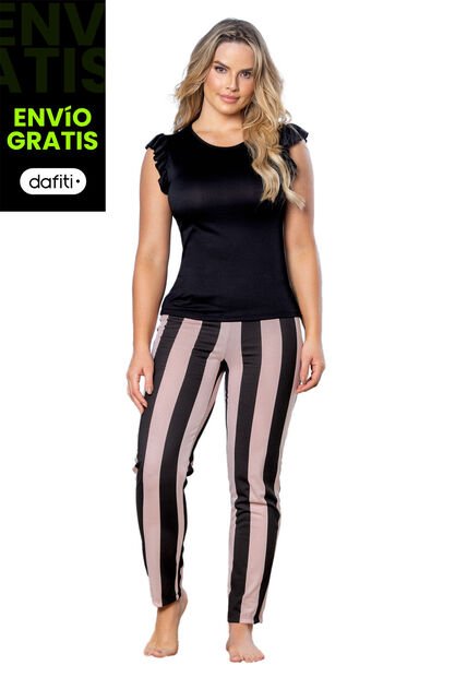 Multiusos Mujer Negro-Beige FI 89324