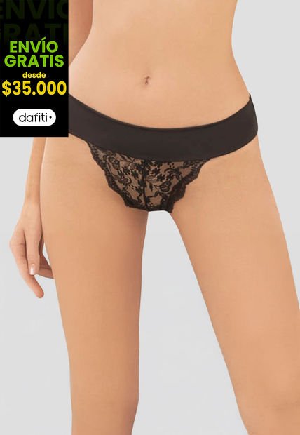 Tanga Mujer Negro Fi 79542