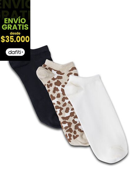 Medias Paq X3 Mujer Multicolor FI 3716