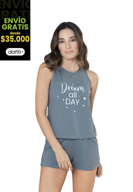 Pijama Mujer Azul Acero FI 86049