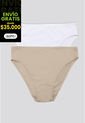 Panty Paq X2 Mujer Blanco/Piel FI 96633 de Formas Intimas