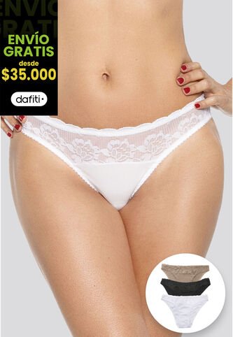 Panty Mujer Blanco FI 96634 Formas Intimas