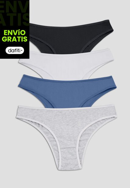 Tanga Paq X4 Mujer Multicolor Fi 110005