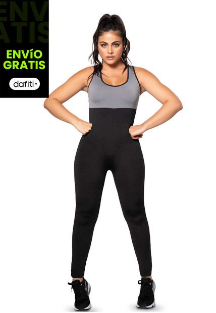 Enterizo Largo Mujer Gris Medio        Fi 3708
