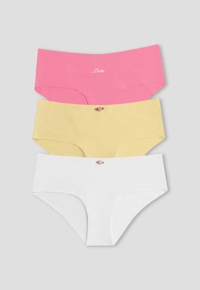 Tanga Paq X3 Mujer Rosado-Amarillo Fi 115695