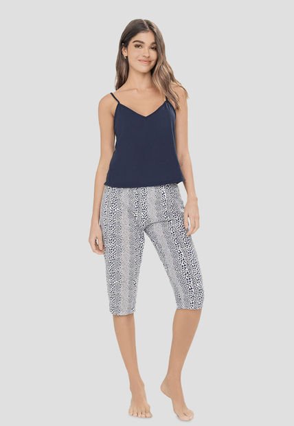 Pijama Mujer Azul Navy Fi 6041