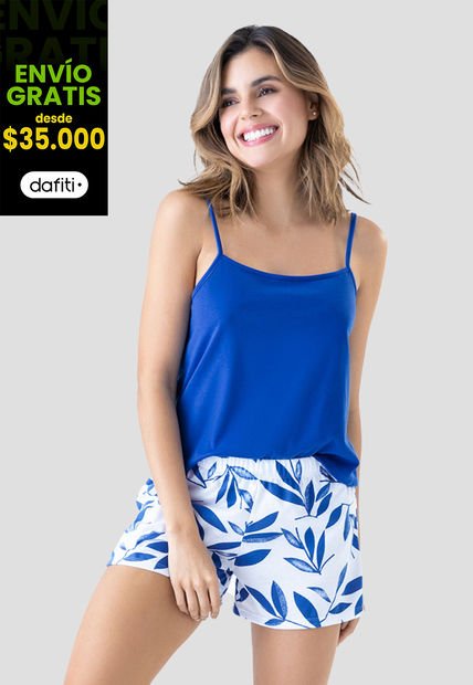 Pijama Mujer Azul Rey Fi 3726