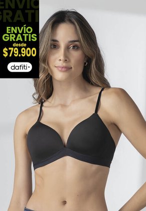 Brasier Mujer Negro FI 77787