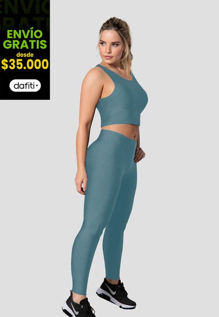 Legging Mujer Azul Acero Fi 3671