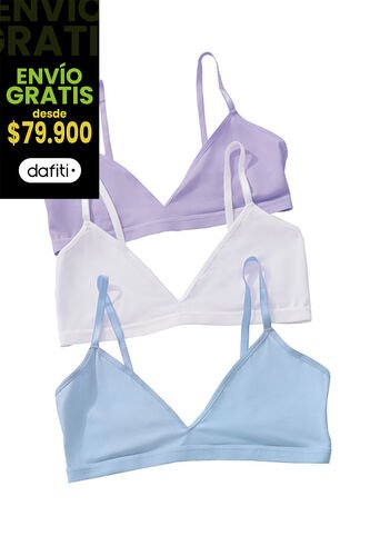 Top Paq X3 Mujer Multicolor FI 96396 Formas Intimas