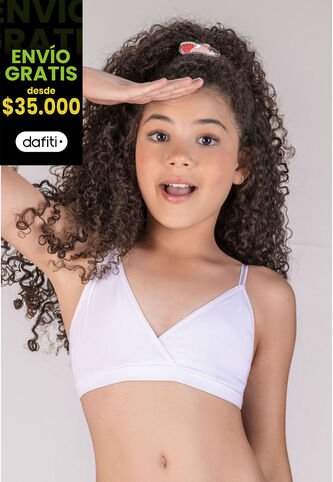 Brasier Principiante Infantil Blanco FI 79152 Formas Intimas