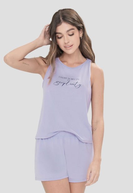 Pijama Mujer Lila Tech Fi 6044