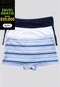 Bóxer Paq X3 Infantil Azul Claro/Azul Navy/Blanco FI 34641 de Formas Intimas