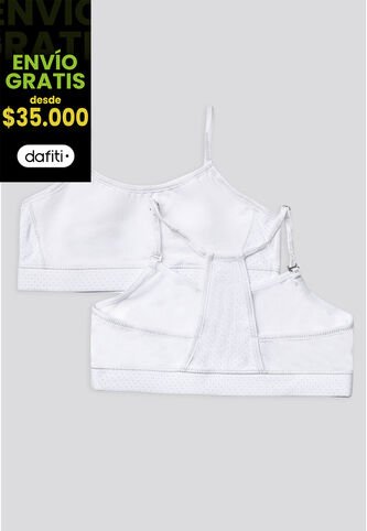 Top Paq X2 Infantil Blanco FI 96166 Formas Intimas