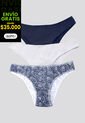 Panty Paq X3 Mujer Azul Navy/Blanco/Estampado FI 96450 de Formas Intimas
