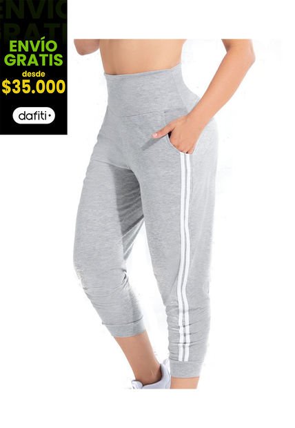 Pantalón Sudadera Mujer Gris FI 77685