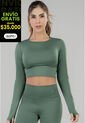 Crop Top Mujer Verde Musgo FI 7762 de Formas Intimas