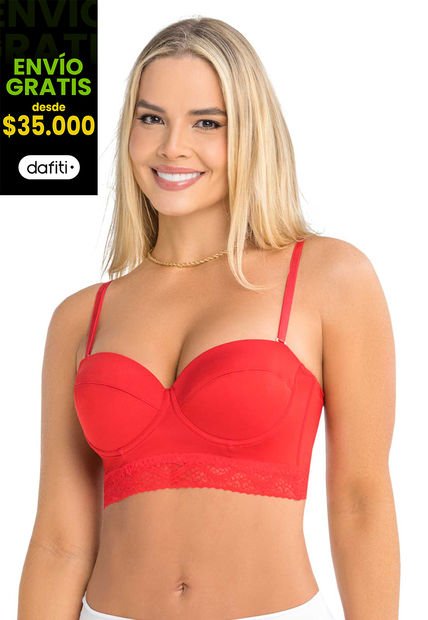 Bustier Mujer Rojo FI 1452
