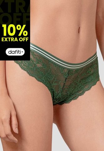 Cachetero Paq X2 Mujer Crema-Verde Fi 114766 Formas Intimas