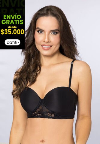 Bustier Mujer Negro Fi 110956 Formas Intimas