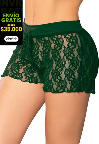 Short Mujer Verde Botella Fi 86987 Formas Intimas
