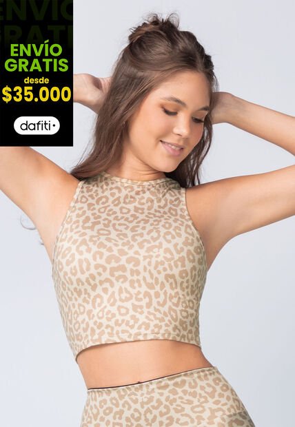 Crop Top Mujer Estampado Fi 107434