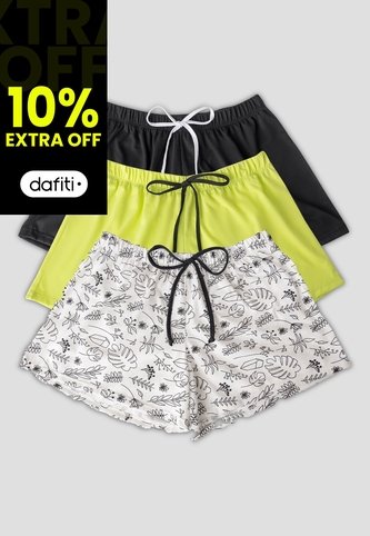 Short Paq X3 Mujer Multicolor Fi 113040 Formas Intimas