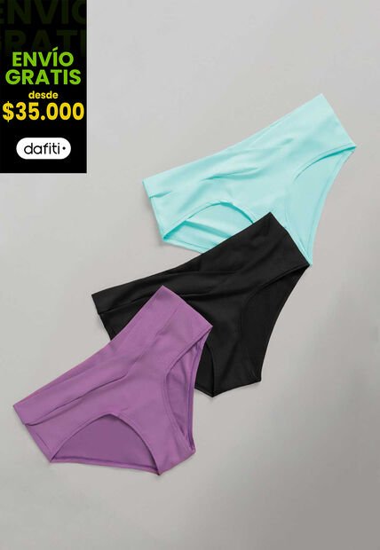 Cachetero Paq X3 Mujer Multicolor FI 417