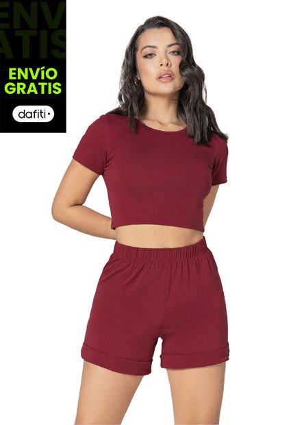 Conjunto Mujer Rojo Fi 3666