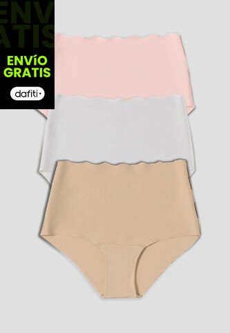 Cachetero Paq X3 Mujer Rosa FI 5534 Formas Intimas