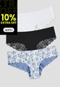 Cachetero Paq X3 Mujer Multicolor Fi 110000 de Formas Intimas