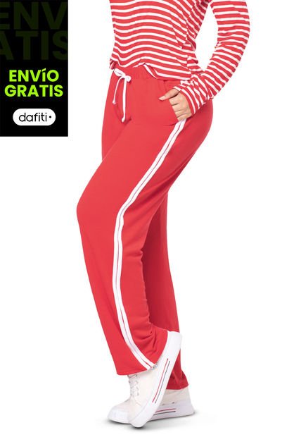 Pantalón Mujer Rojo Fi 3013
