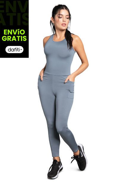 Enterizo Largo Mujer Azul Fi 3669