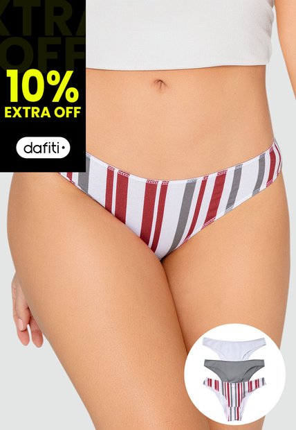 Panty Paq X3 Mujer Gris FI 96450