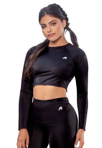 Crop Top Mujer Negro FI 86997 Formas Intimas